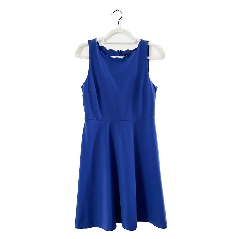 NICOLE MILLER Cobalt Blue Fit and Flare Dress - Size Medium